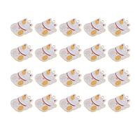 PartyKindom Porte-clés pour Paquet D'école Chat en Alliage, 20pcs, Facile à Installer Toucher Confortable, pour Décoration DIY et Accessoires Uniques