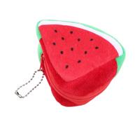 PartyKindom Porte-Monnaie De Fruit Mignon pour Femme Petit Porte-Monnaie en Peluche Pochette à Zippée Accessoire De Voyage Compact pour Paquet à Main
