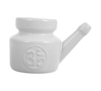 PartyKindom Pot de Rinçage Nasal Céramique Doux et Nettoyage Simple et Sûr des Sinus avec Eau Tiède et Sel Pot de Lavage Nasal Réutilisable Automatique