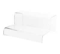 PartyKindom Présentoir Acrylique Transparent à Étages pour Figurines et Produits Artisanaux Support Rigide Compact et Résistant pour Boutique Exposition et Comptoir