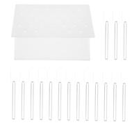 PartyKindom Présentoir Nail Tip Emplacements Transparent pour Salon de Manucure et Usage Domestique Support de Rangement Compact pour Faux Ongles et Accessoires Nail Art