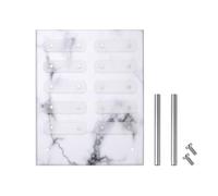 PartyKindom Présentoir Porte-manucure en Acrylique Petit Format Effet Marbre, Tableau D’échantillons de Vernis à Ongles Détachable, Outil de Visualisation Couleur pour Nail Art et Pratique