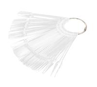 PartyKindom Présentoir Vernis à Ongles Transparent 100 Pièces Format Éventail pour Conseils Manucure Professionnels et Pratiques D’ongles Salon de Beauté