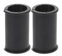 PartyKindom Protection antichoc pour microphone 2 pièces en caoutchouc noir, joint pour micro, maintien stable pour studio d'enregistrement et scène