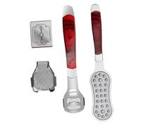 PartyKindom Raboteuses à Pied Inox 2 Pièces, Kit Pédicure Nettoyant, Outil Grattage Callosités Pour Soins Des Pieds, Usage Professionnel Et Personnel, Soins Corporels