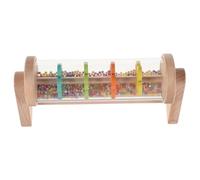 PartyKindom Rain Drum Musical Instrument for Rain Stick with Handle for Early Sensory Development and Interactive Play at Home School