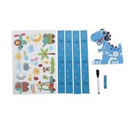 PartyKindom Règle de Murale Dinosaure Amovible Autocollant Mesure Hauteur pour Garçon Fille Décoration Murale Magnétique Stylo à Eau Résidu