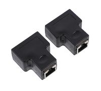 PartyKindom Répartiteur Rj45 Ethernet 1 à 2 Ports pour Réseau Domestique et Bureau, Adaptateur Câble Ethernet Solide et Performant, Connecteur 2 Pièces, Usage Professionnel et Scolaire,