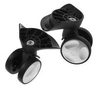 PartyKindom Roue de Rechange pour Valise à roulettes Pivotantes, Plastique Noir, Facile à Installer et Remplacer, 1 Paire pour Réparation de Bagages
