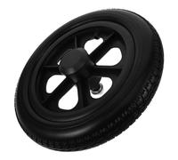 PartyKindom Roue Pleine pour Fauteuil Roulant 12 Pouces PU Noir | Remplacement Arrière, Structure Solide, Gonflage Réglable, Confort pour Fauteuil et Marcheur, Usage Intérieur