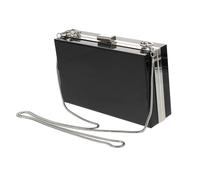 PartyKindom Sac Bandoulière Femme Abs Premium Sac à Main Mode Fermeture Verrou Pratique Sacoche Portable pour Shopping Voyage et Usage