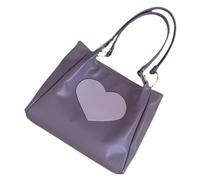 PartyKindom Sac Bandoulière Femme Cuir Synthétique Grand Format Sac Main Femme All Match Fourre Tout Mode pour Étudiante et Bureau Pratique pour Téléphone et Accessoires Personnels