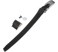 PartyKindom Sangle de Fixation Noire pour Patins à roulettes Boucle de Remplacement en PVC et TPR, Facile à Installer, Kit Complet Vis pour Patins de Roller