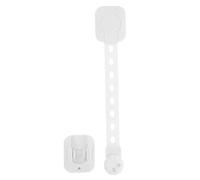 PartyKindom Sécurité Garçon Fille Bloque Porte Réfrigérateur et Tiroirs Serrure Adhésive Durable Protection Pincement pour Placard et Frigo Facile à Installer et Ajustable Blanc