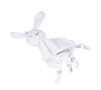 PartyKindom Serviette Apaisante Pour Bébé Lapin En Coton Doux, Jouet Réconfortant Papier Bruissant, Convient -nés, Présent Naissance, Serviette Doudou Tactile Et Sensorielle