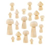 PartyKindom Set de Champignons à Peindre Décorations Miniatures DIY pour Jardin et Intérieur Ornements Champignons Naturel Ensemble Créatif pour Bricolage et Décoration