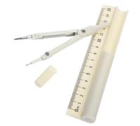 PartyKindom Set de Dessin Géométrique Compact et Portable avec Compas Stylo et Règle Jaune Outils de Mathématiques pour Étudiants Architectes et Ingénieurs