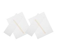 PartyKindom Set de Housses de Remplacement Design Portable Lot de 2 en Toile Naturelle, Confortables et Solide pour Siège de Chaise Pliante pour Gaming et Travail