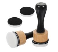 PartyKindom Set Mini Outil Mélangeur Encre avec Manche en Bois et Éponge de Remplacement pour Peinture Pastel, pour Albums et Artisanat Diy, Kit Peinture Pratique