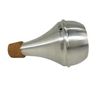 PartyKindom Sourdine Trompette Alliage Aluminium avec Bande Liège Silencieux Pratique pour Trompette et Trombone Accessoire Facile à Installer pour Musiciens