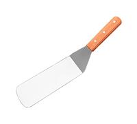 PartyKindom Spatule Acier Inoxydable Avec Poignée Bois Pour Barbecue Et Cuisine Ustensile De Grillade Ergonomique Outil Pour Viande Et Poisson Lavable Au Lave-vaisselle