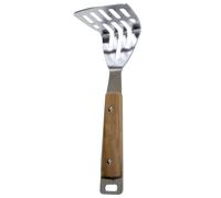 PartyKindom Stainless Steel Potato Presser avec Poignée Bois Presse Purée Manuelle Inox Press Ail Ricer pour Pommes de Terre Légumes et Cuisine Maison