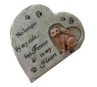 PartyKindom Statue Commémorative Résine pour Chat Pierre Tombale pour Animaux de Compagnie Ornement de Jardin pour à Votre