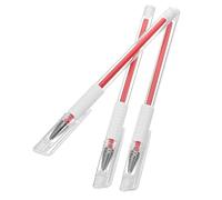 PartyKindom Stylo Marqueur Peau 3 Pcs Taille Fine pour Tatouage Sourcils Piercing Usage Professionnel et Amateur Rouge