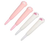 PartyKindom Stylos de Décompression Mignons Couleur Aléatoire 4pcs en Plastique Forme Patte de Chat Écriture Confortable pour École et Étude