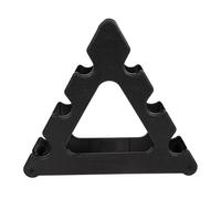 PartyKindom Support à Haltères Petit Porte-haltères en Plastique Noir, Rangement 3 Niveaux pour Haltères, Empêche le Roulement, Protège le Sol, Maison Bureau