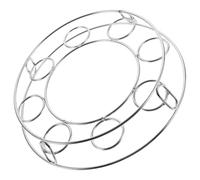 PartyKindom Support de Marmite Vapeur Acier Inoxydable Porte Casserole Anneau Isolant pour Wok Accessoire de Cuisine Chaleur Rack Double Renforcé pour Table