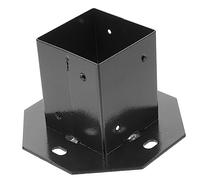 PartyKindom Support de Poteau de Boîte Aux Lettres Protecteur de Base pour Poteau de Soutien Terrasse Garde Corps Remplacement de Base Carrée Durable pour Jardin Maison