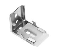 PartyKindom Support de Store Enrouleur Clips de Fixation Faciles à Installer en Alliage D'aluminium Argenté Design Esthétique Minimaliste pour Montage de Stores Verticaux