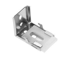 PartyKindom Support de Store Enrouleur Clips de Fixation Faciles à Installer en Alliage D'aluminium Argenté Design Esthétique Minimaliste pour Montage de Stores Verticaux