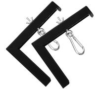 PartyKindom Support en L pour Écran de Projection, Fixation Murale et Plafond, Longueur Réglable Jusqu'à 6 Pouces, en Fer avec Crochet, Lot de 2 Pièces, pour Présentations et Bureau