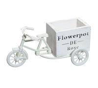 PartyKindom Support Pot de Fleur Forme Vélo en Bois et Plastique, Léger et Facile à Nettoyer, Décoration Délicate pour Mariage et Intérieur