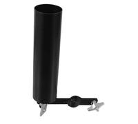 PartyKindom Support pour de Batterie avec Cadre Acier Robuste Organiseur Compact et Stable pour Percussionnistes Sac de Rangement pour Balais et Maillets Fixation sur Pupitre Noir