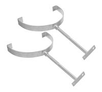 PartyKindom Support pour Toiture en Tuiles, 2pcs en Fer Argenté, Réglable et Montage sans Perçage, pour Protection DIY