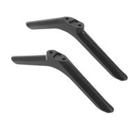 PartyKindom Supports de Télévision Noirs en Plastique Antidérapants avec Vis, Remplacement des Pieds de Télévision pour Écran Plat, Stabilité Protectrice pour Usage sur Table en Intérieur
