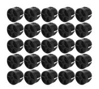 PartyKindom Supports de Tête à Visser Construction Solide et pour Navigation Remplacement Pratique 50 Pièces en Plastique Noir Bague pour Adaptateur Fixe de Rotule pour Voiture Bricolage