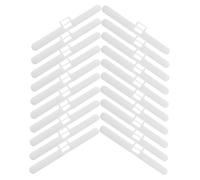 PartyKindom Supports pour Stores Verticaux Accessoires pour Rideaux à Lamelles Lot de 20 en Plastique Blanc, Faciles à Utiliser et Résistants Salon ou Buanderie