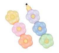 PartyKindom Surligneurs Fleur Colorés Stylo Marquage Scolaire Pratique et Léger pour Étudiants et Bureaux Accessoires Quotidiens pour Notes Journal et Dessin