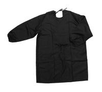 PartyKindom Tablier Coiffeur Professionnel Noir Blouse Salon Coiffure Résistante et Bavette Coiffure pour Homme Accessoire Indispensable pour Barber Shop et Design Unique pour Usage