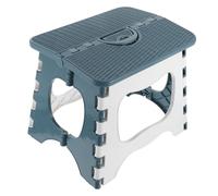 PartyKindom Tabouret Pliant en Plastique Portable Bleu Poignée Ergonomique, Léger et Compact, Pêche Bureau, Mini Tabouret de Camping Pliable pour Adultes et Garçon et Filles