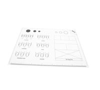 PartyKindom Tapis De Manucure En Acrylique En Silicone Souple Moyen Pour Pratique Nail Art Formation Technicien Ongles Entraînement à Domicile