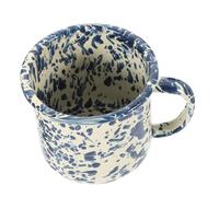 PartyKindom Tasse Émaillée avec Anse Antidérapante Mug Polyvalent pour Thé et Café à ou Extérieur et Compact pour Boissons Chaudes et Froides