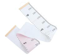 PartyKindom Toise Murale pour Garçon et Filles 20x200 Cm en Bois et Tissu, Règle Décorative Suspendue Style Dessin Animé, Tableau de Croissance Mural pour Chambre Bébé et Décoration