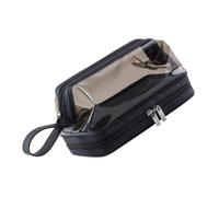 PartyKindom Trousse de Maquillage Double Étanche TPU Sac Toilette Voyage Femme avec Séparation Humide et Sèche Organiseur Cosmétique Pratique et Suspendable Petite Trousse pour Accessoires de