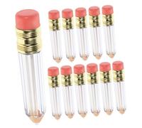 PartyKindom Tubes de Gloss à Lèvres Rechargeables en Plastique Doux Odeur Lot de 12 Forme Crayon, pour Créer Son Rouge à Lèvres Soi-même en Voyage