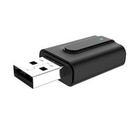 PartyKindom USB Adaptateur sans Fil Récepteur Audio Et Émetteur Noir Conversion De Dispositif Filaire Appareil sans Fil Commutation Facile Alimentation Externe sans Pilote